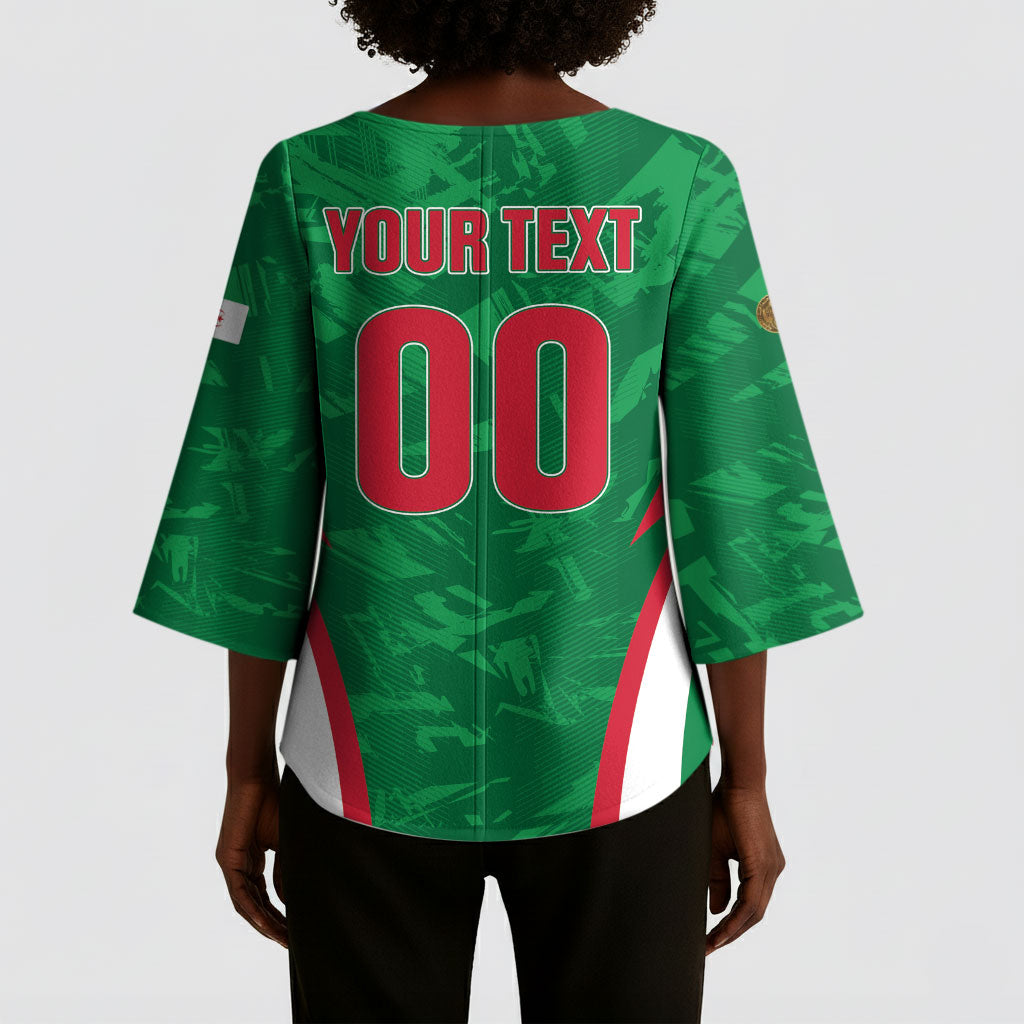 Custom Algeria 2026 Football Kimono Sleeve Blouse The Fennecs Go Champions