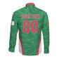 Custom Algeria 2026 Football Long Sleeve Button Shirt The Fennecs Go Champions