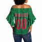Custom Algeria 2026 Football Off Shoulder Wrap Waist Top The Fennecs Go Champions