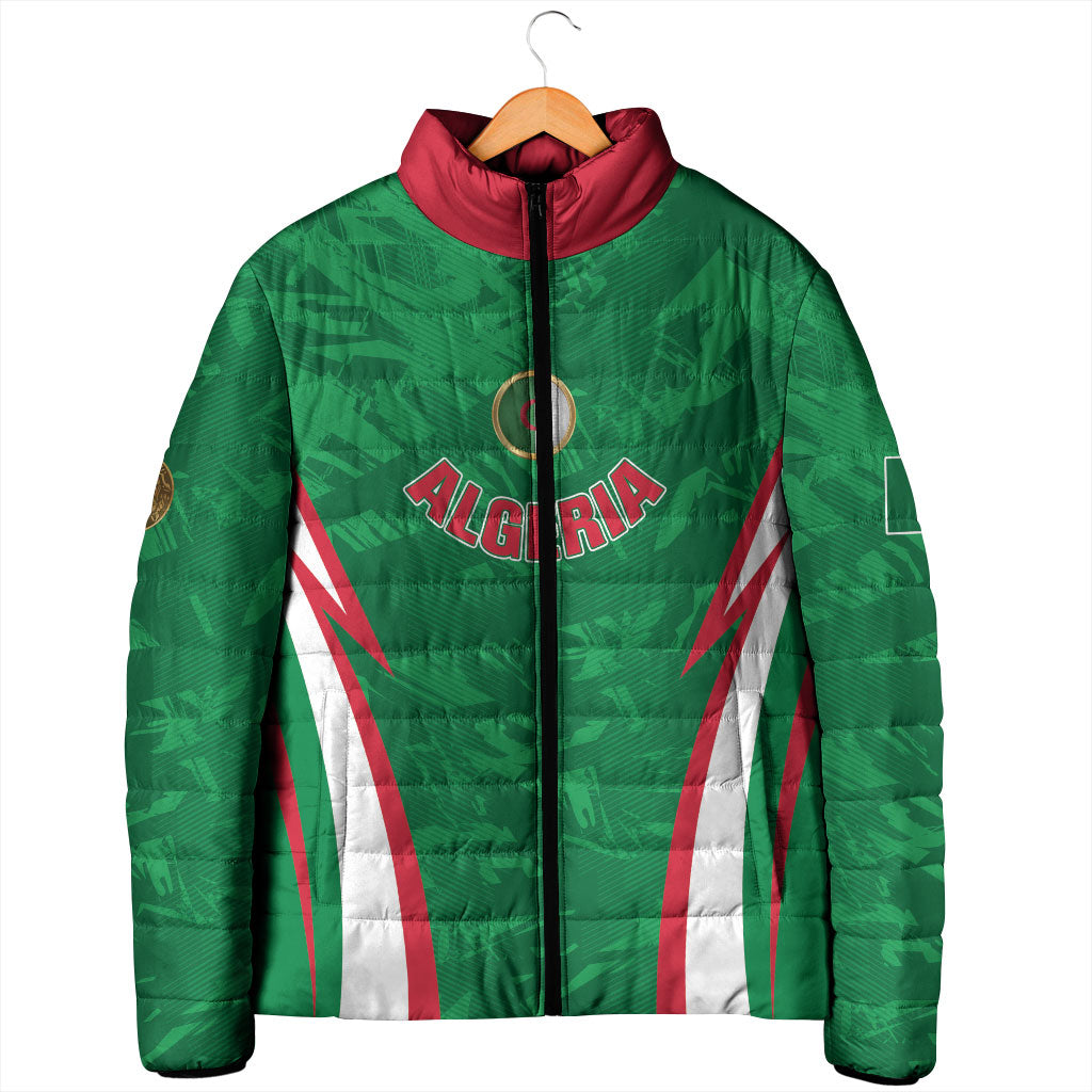 Custom Algeria 2026 Football Padded Jacket The Fennecs Go Champions