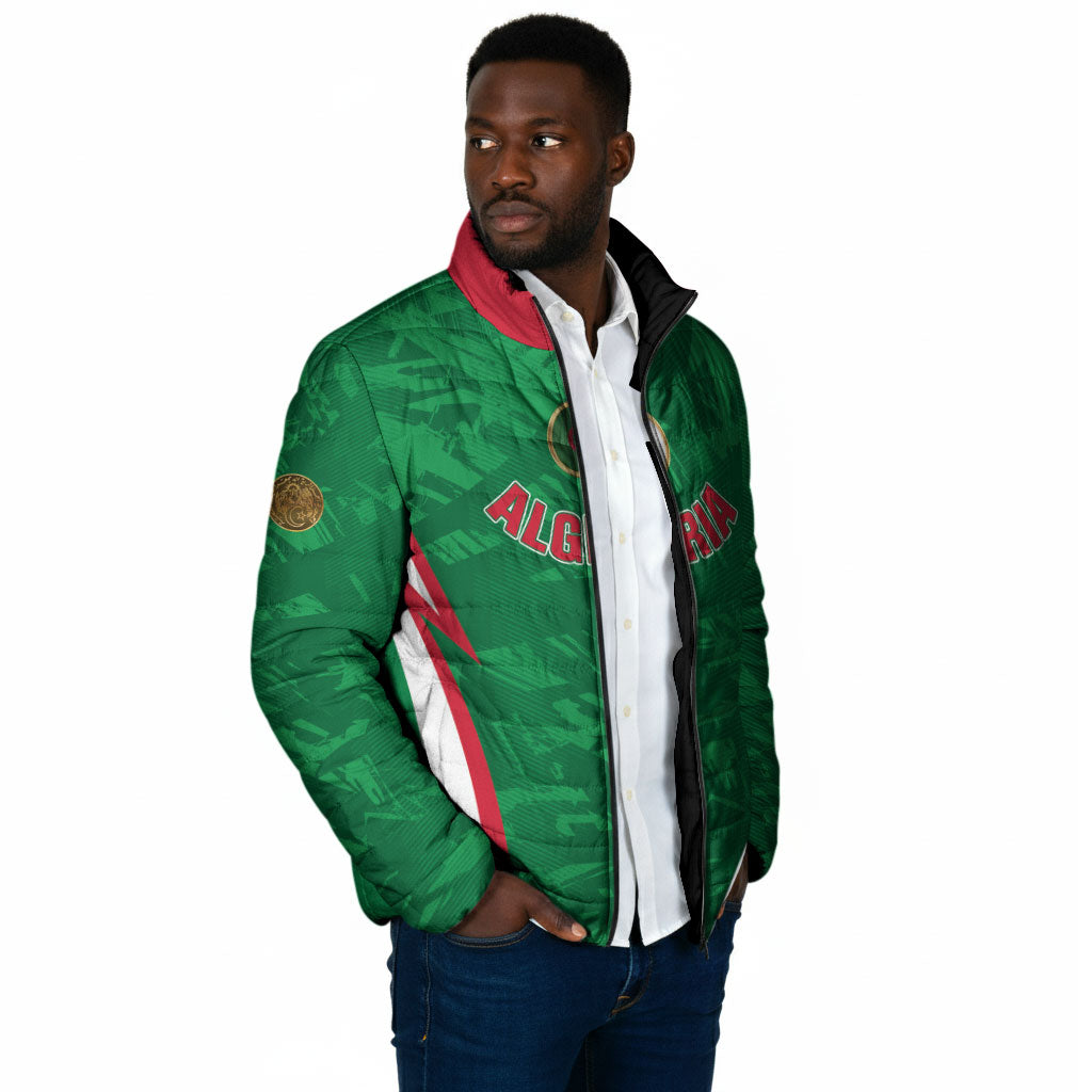 Custom Algeria 2026 Football Padded Jacket The Fennecs Go Champions