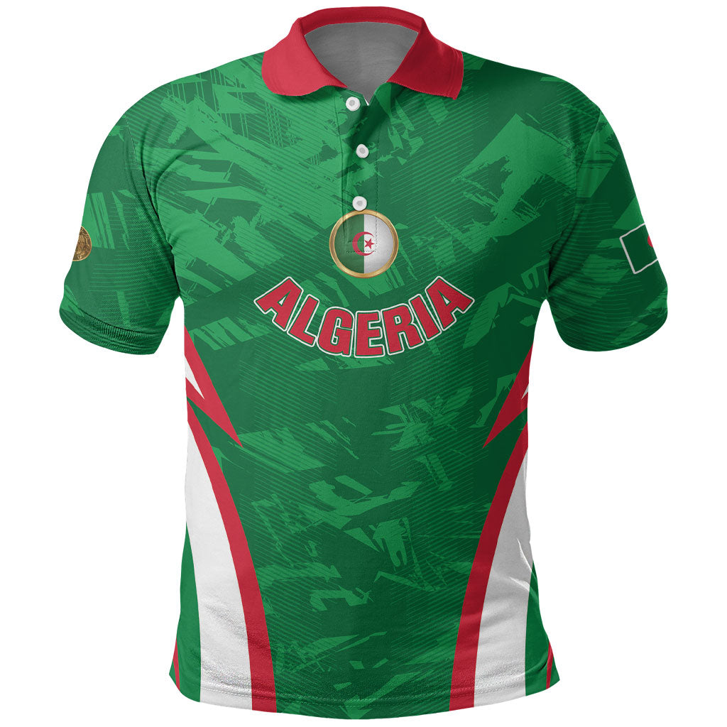 Custom Algeria 2026 Football Polo Shirt The Fennecs Go Champions