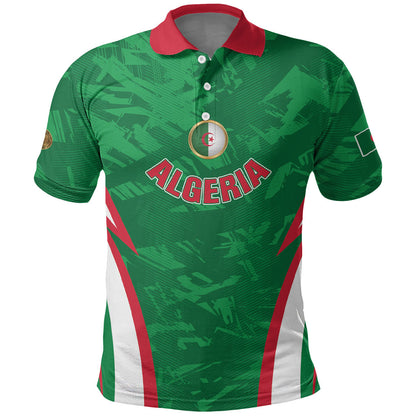 Custom Algeria 2026 Football Polo Shirt The Fennecs Go Champions