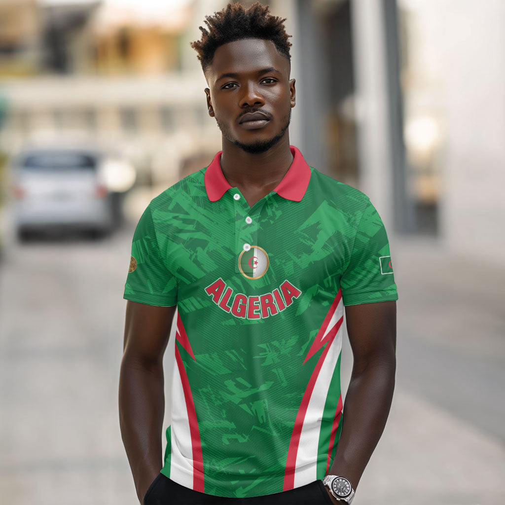 Custom Algeria 2026 Football Polo Shirt The Fennecs Go Champions