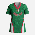 Custom Algeria 2026 Football Scrub Top The Fennecs Go Champions