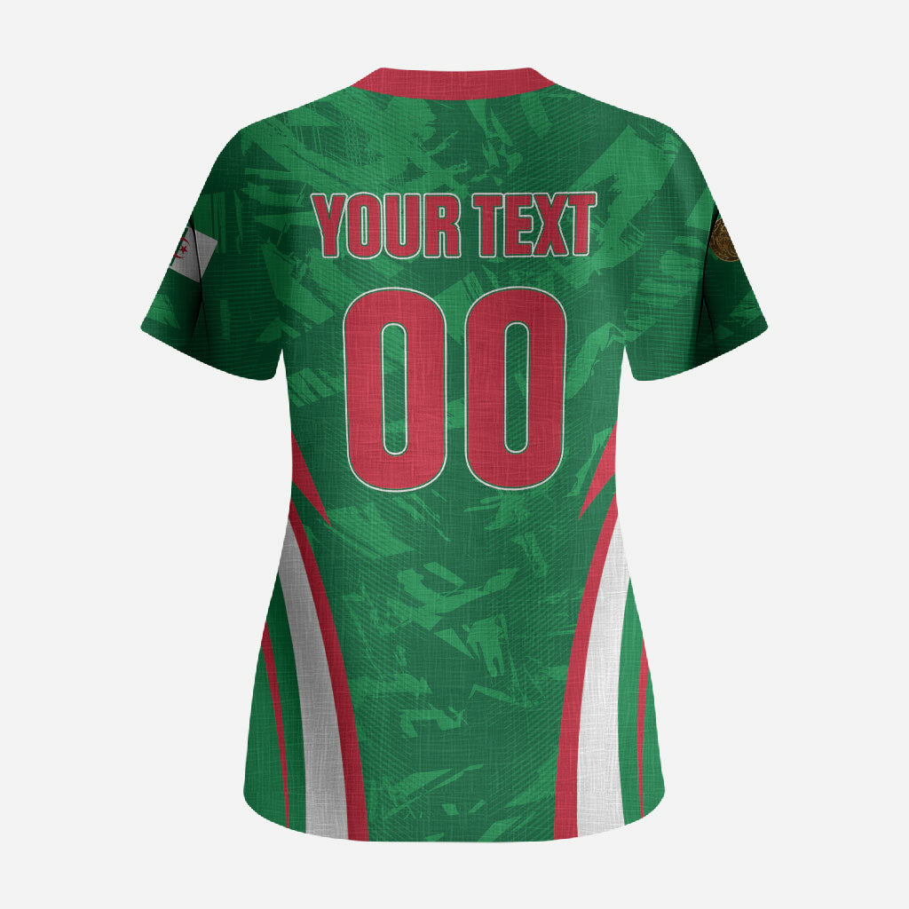 Custom Algeria 2026 Football Scrub Top The Fennecs Go Champions