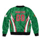 Custom Algeria 2026 Football Sleeve Zip Bomber Jacket The Fennecs Go Champions