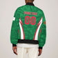 Custom Algeria 2026 Football Sleeve Zip Bomber Jacket The Fennecs Go Champions