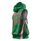 Custom Algeria 2026 Football Sleeveless Hoodie The Fennecs Go Champions