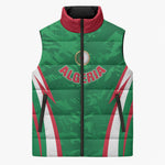 Custom Algeria 2026 Football Sleeveless Puffer Jacket The Fennecs Go Champions