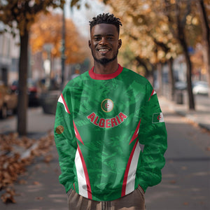 Custom Algeria 2026 Football Sweatshirt The Fennecs Go Champions