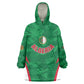 Custom Algeria 2026 Football Wearable Blanket Hoodie The Fennecs Go Champions