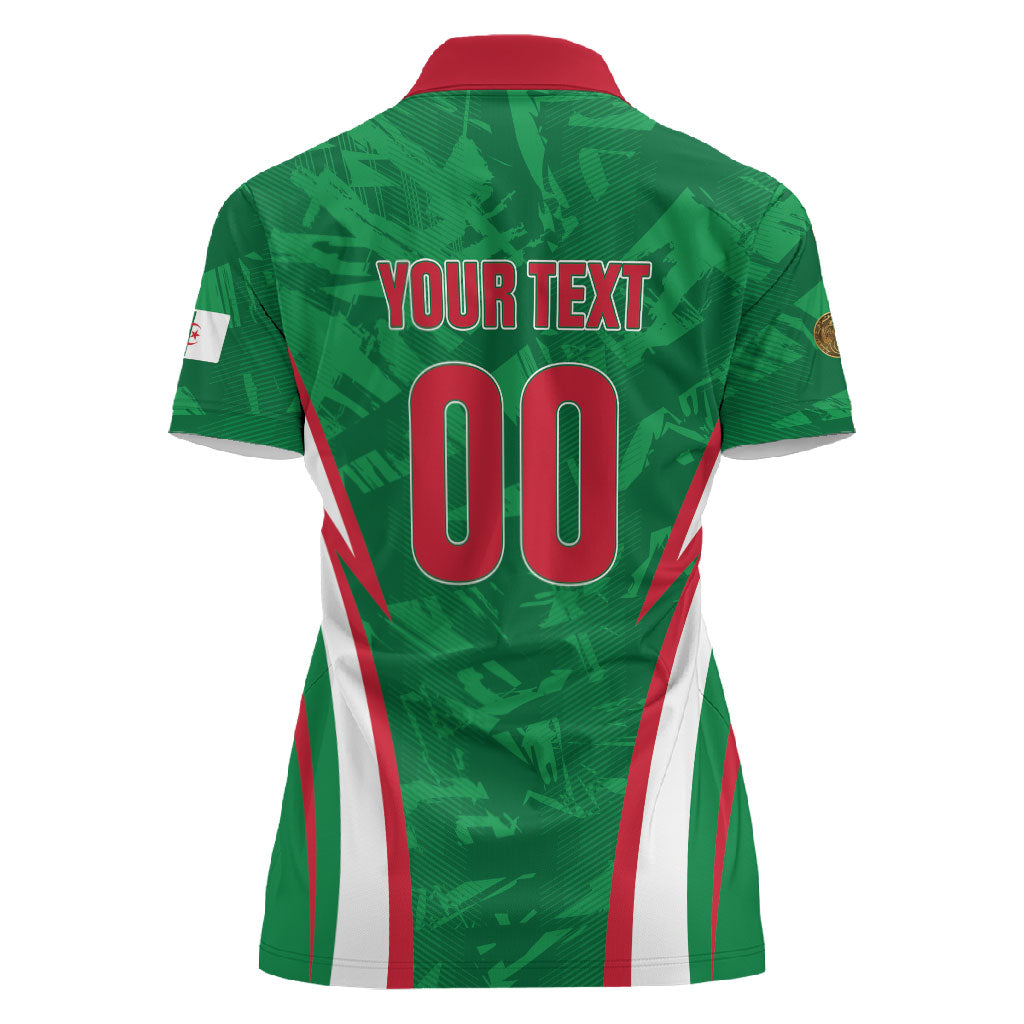 Custom Algeria 2026 Football Women Polo Shirt The Fennecs Go Champions