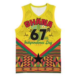 Ghana Independence Day Basketball Jersey with Freedom and Justice and African Pattern - African Pride
