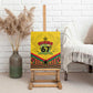 Ghana Independence Day Canvas Wall Art with Freedom and Justice and African Pattern