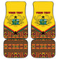 Ghana Independence Day Car Mats with Freedom and Justice and African Pattern