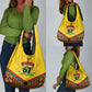Ghana Independence Day Grocery Bag with Freedom and Justice and African Pattern