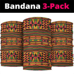Ghana Independence Day Neck Gaiter with Freedom and Justice and African Pattern - African Pride