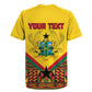 Ghana Independence Day Rugby Jersey with Freedom and Justice and African Pattern