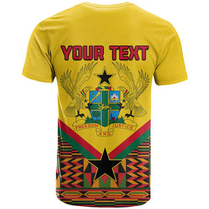 Ghana Independence Day T shirt with Freedom and Justice and African Pattern