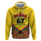 Ghana Independence Day Zip Hoodie with Freedom and Justice and African Pattern