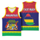 Mauritius Independence Day Basketball Jersey with Stella Clavisque Maris Indici and Floral Pattern - African Pride
