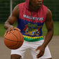 Mauritius Independence Day Sleeveless Hoodie with Stella Clavisque Maris Indici and Floral Pattern - African Pride