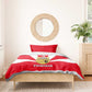 Tunisia Independence Day Bedding Set with Coat of Arms and Flag Style