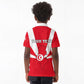 Tunisia Independence Day Kid Polo Shirt with Coat of Arms and Flag Style