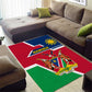 Namibia Independence Day Area Rug with Coat of Arms in Unique Style