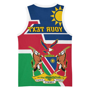 Namibia Independence Day Basketball Jersey with Coat of Arms in Unique Style - African Pride