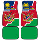 Namibia Independence Day Car Mats with Coat of Arms in Unique Style