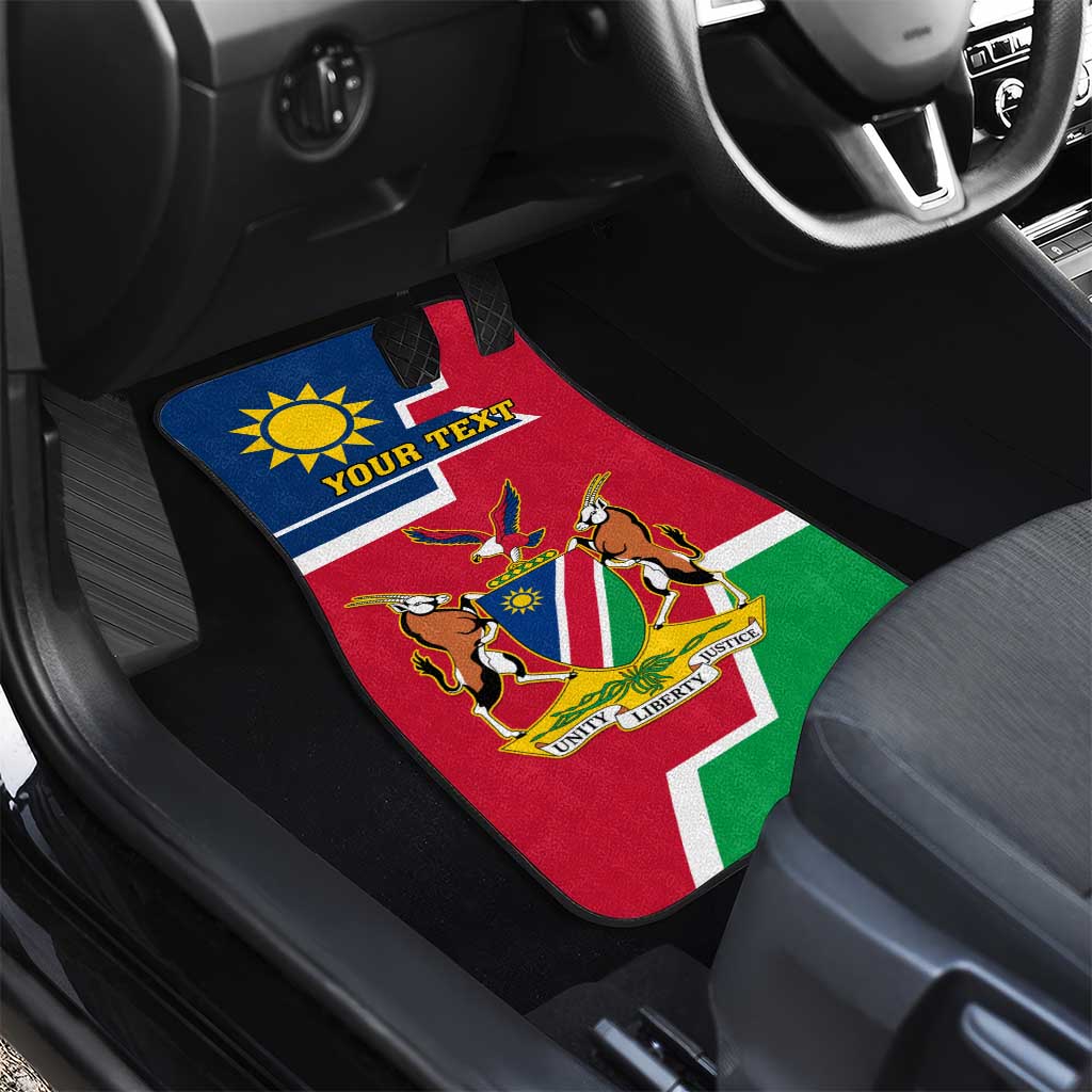 Namibia Independence Day Car Mats with Coat of Arms in Unique Style