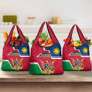 Namibia Independence Day Grocery Bag with Coat of Arms in Unique Style