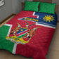 Namibia Independence Day Quilt Bed Set with Coat of Arms in Unique Style