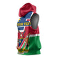 Namibia Independence Day Sleeveless Hoodie with Coat of Arms in Unique Style - African Pride