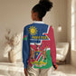 Namibia Independence Day Women Casual Shirt with Coat of Arms in Unique Style LT01