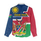 Namibia Independence Day Women Casual Shirt with Coat of Arms in Unique Style LT01