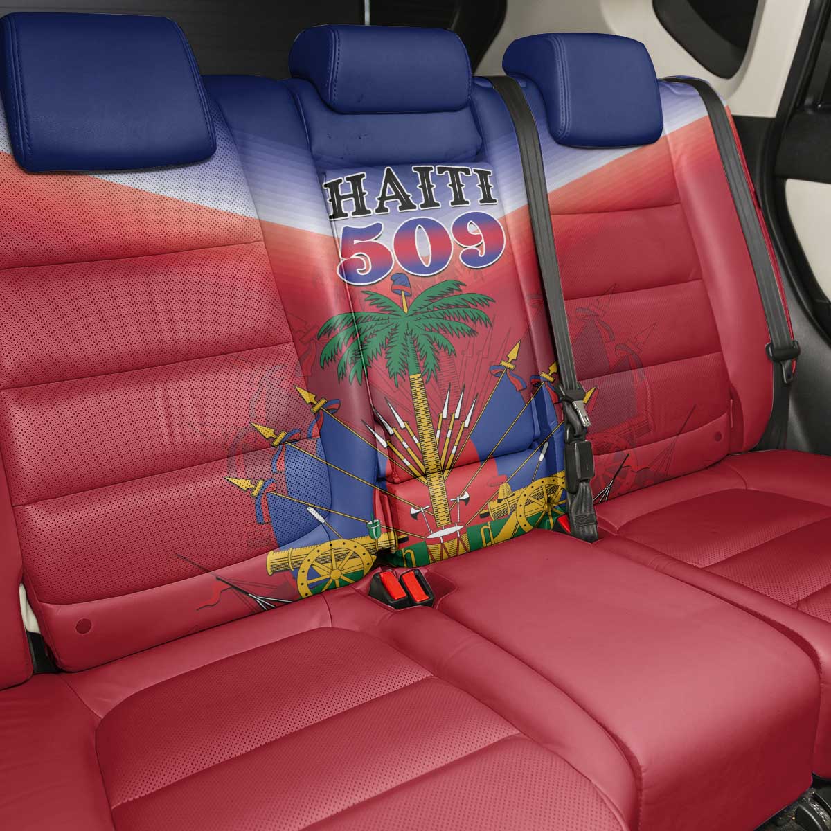 Afro Haiti 509 Back Car Seat Cover Repiblik d Ayiti