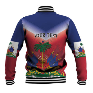 Personalized Afro Haiti 509 Baseball Jacket Repiblik d Ayiti
