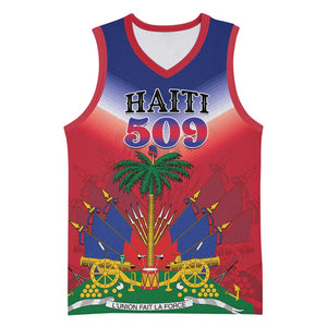 Personalized Afro Haiti 509 Basketball Jersey Repiblik d Ayiti - African Pride