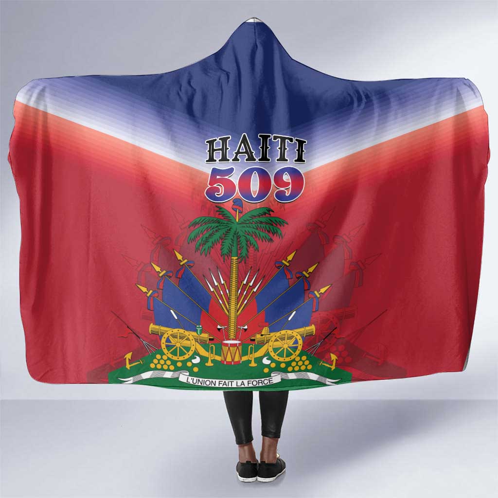 Afro Haiti 509 Hooded Blanket Repiblik d Ayiti