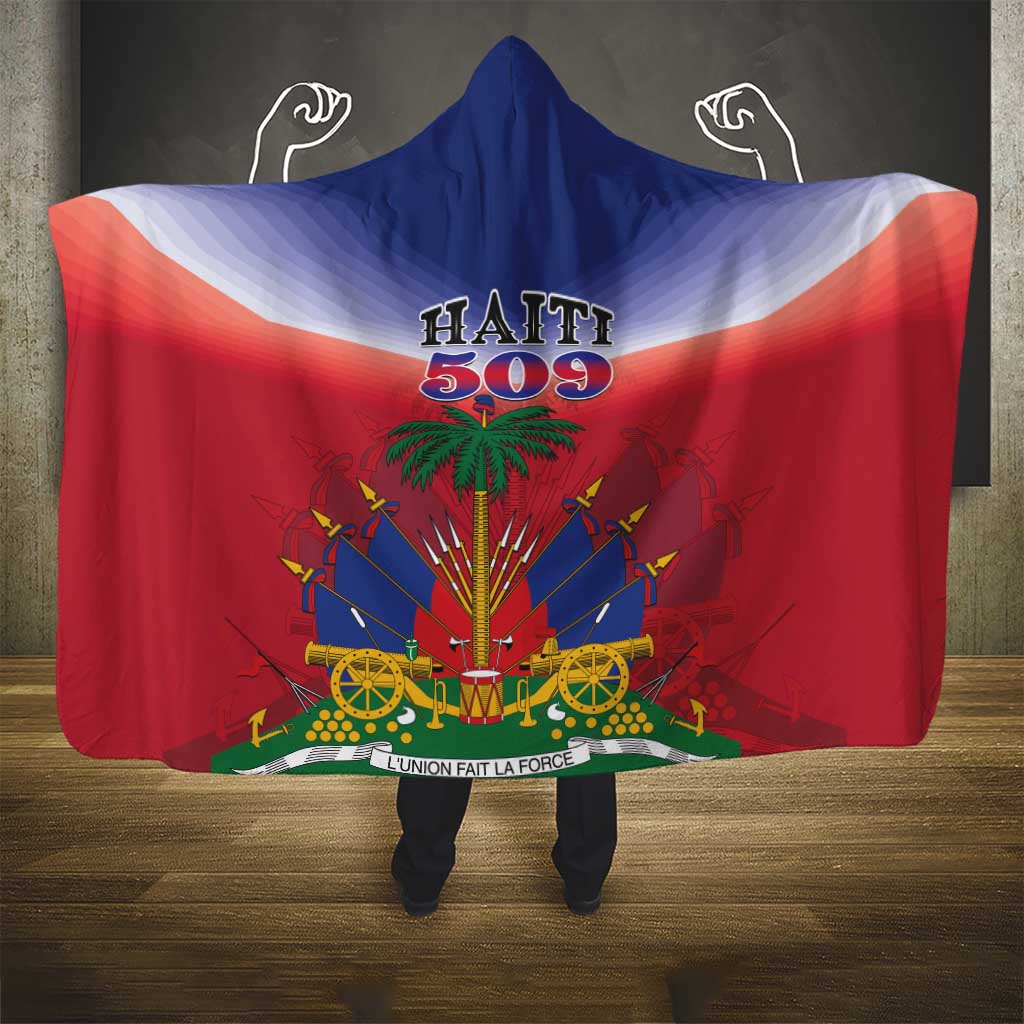 Afro Haiti 509 Hooded Blanket Repiblik d Ayiti