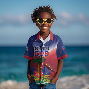 Personalized Afro Haiti 509 Kid Hawaiian Shirt Repiblik d Ayiti