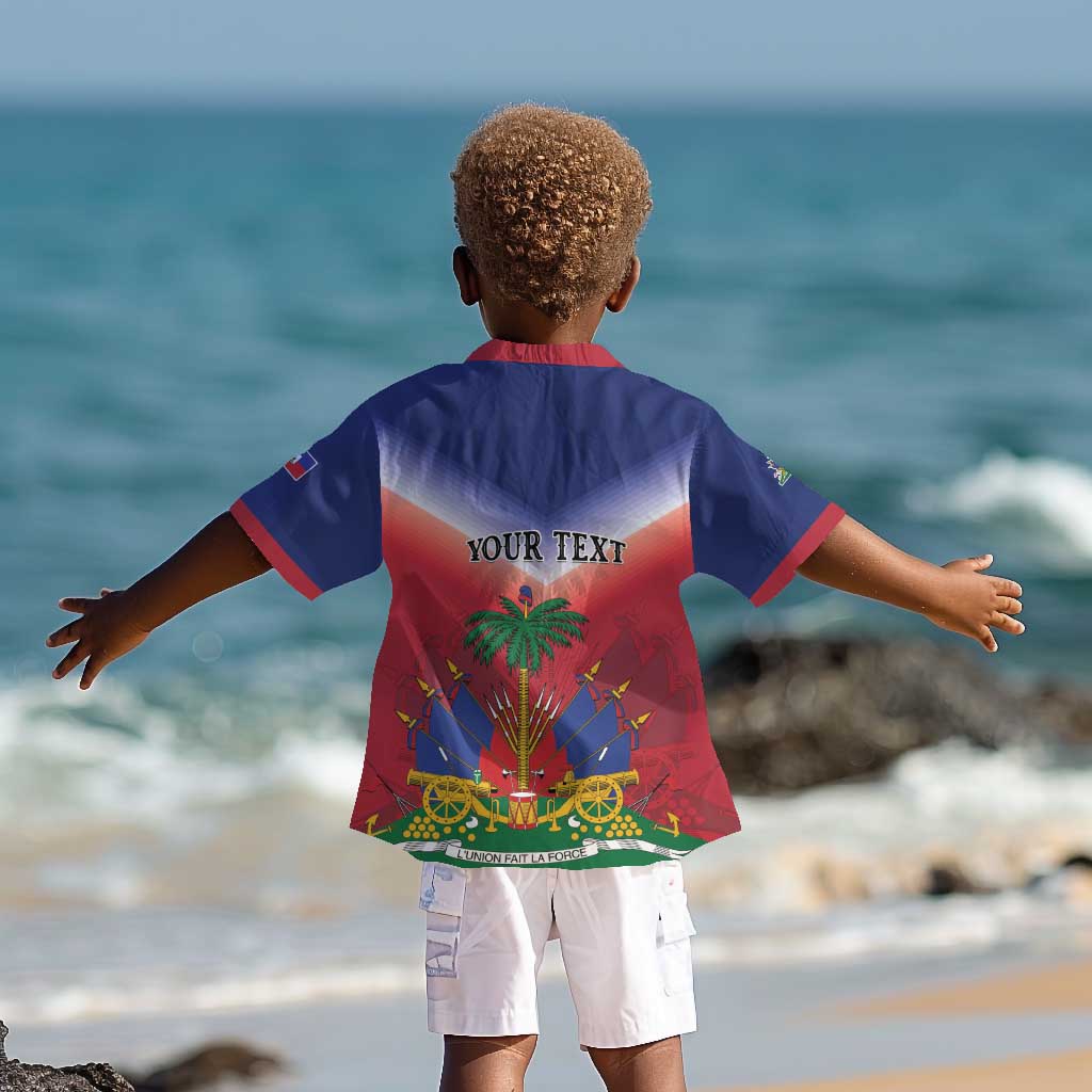 Personalized Afro Haiti 509 Kid Hawaiian Shirt Repiblik d Ayiti
