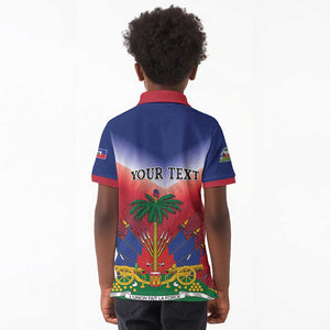 Personalized Afro Haiti 509 Kid Polo Shirt Repiblik d Ayiti