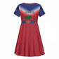Personalized Afro Haiti 509 Kid Short Sleeve Dress Repiblik d Ayiti