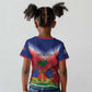 Personalized Afro Haiti 509 Kid T shirt Repiblik d Ayiti