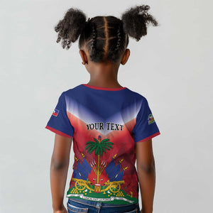 Personalized Afro Haiti 509 Kid T shirt Repiblik d Ayiti