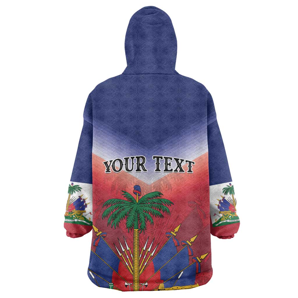 Personalized Afro Haiti 509 Kid Wearable Blanket Hoodie Repiblik d Ayiti